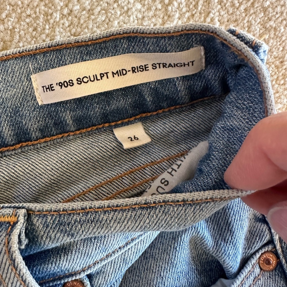 Aritzia Denim Forum The 90's Sculpt Mid-rise Straight Jean | Size 26 - Picture 11 of 14